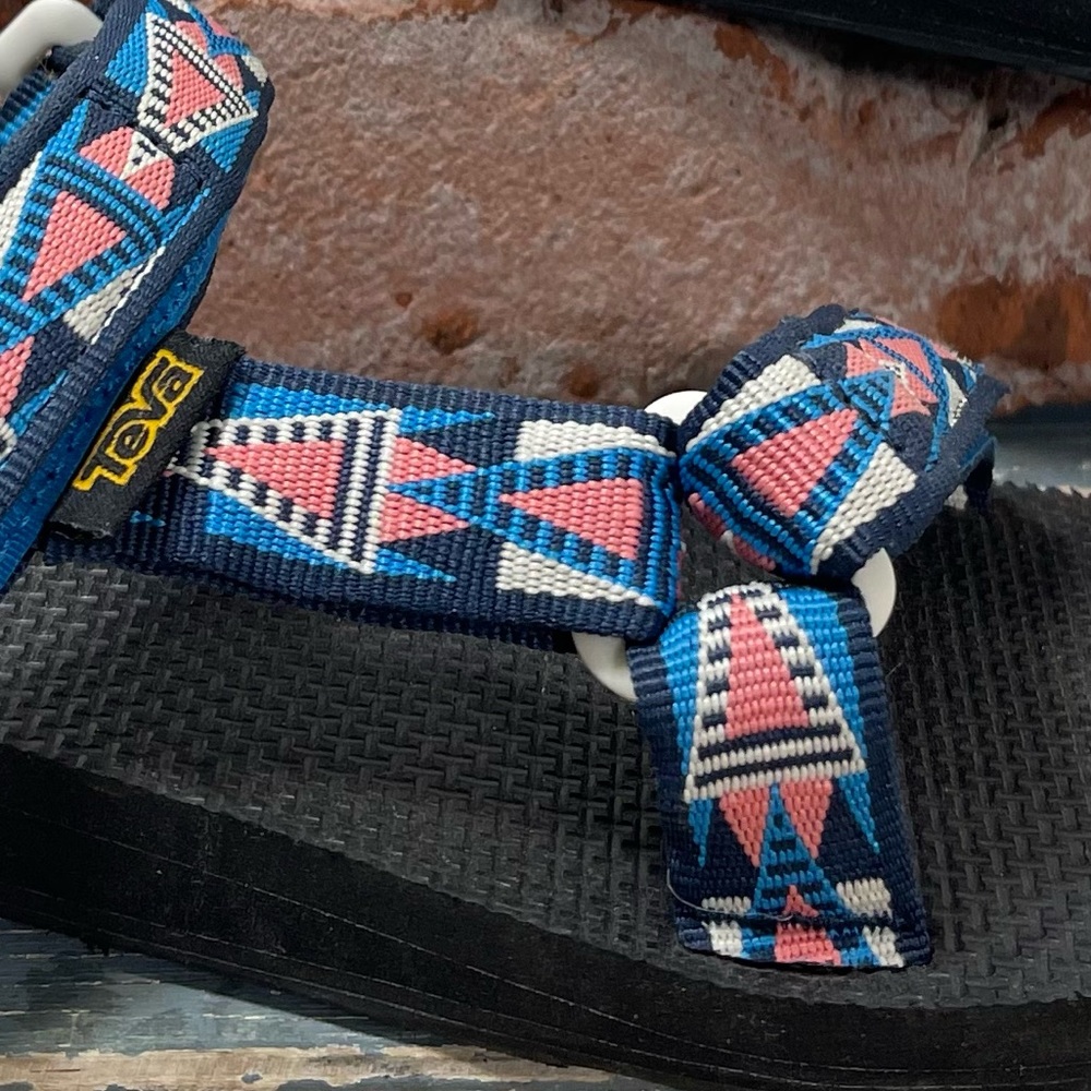Teva Original Universal Slide Sport Sandals LIKE NEW blue size 9 Adjustable - Picture 3 of 10